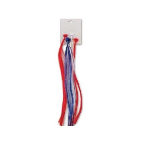ATTACHES CHEVEUX BLEU BLANC ROUGE