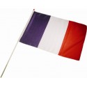 DRAPEAU FRANCE avec BATON