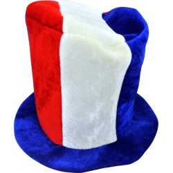 CHAPEAU HAUT de FORME TRICOLORE