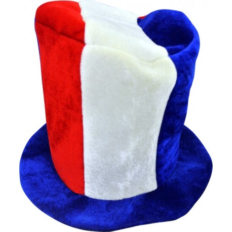 CHAPEAU HAUT de FORME TRICOLORE