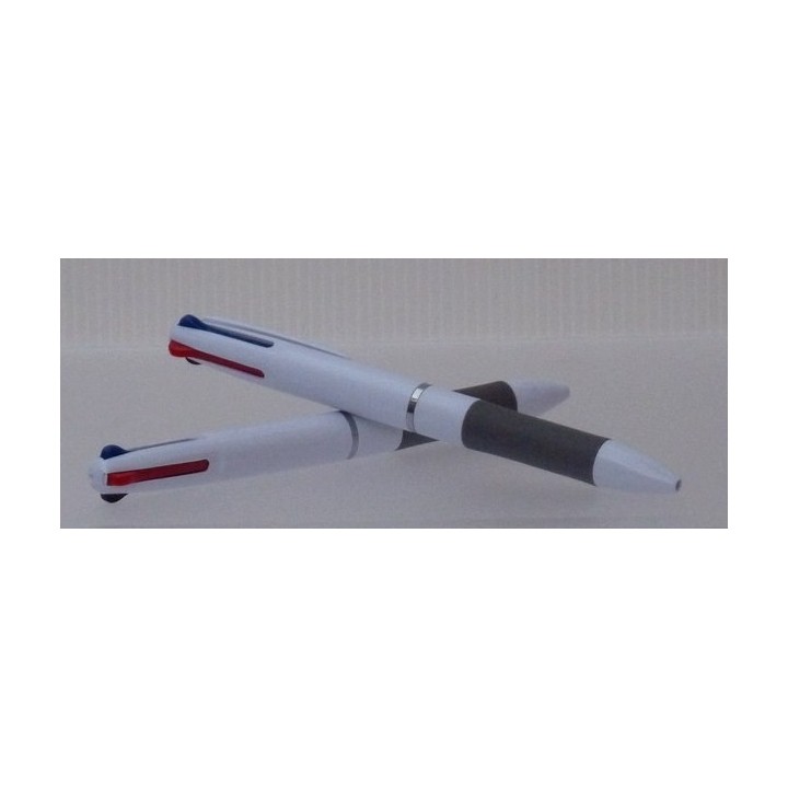 STYLO BLANC TRICOLORE