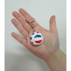 PORTE CLEFS FOOT TRICOLORE