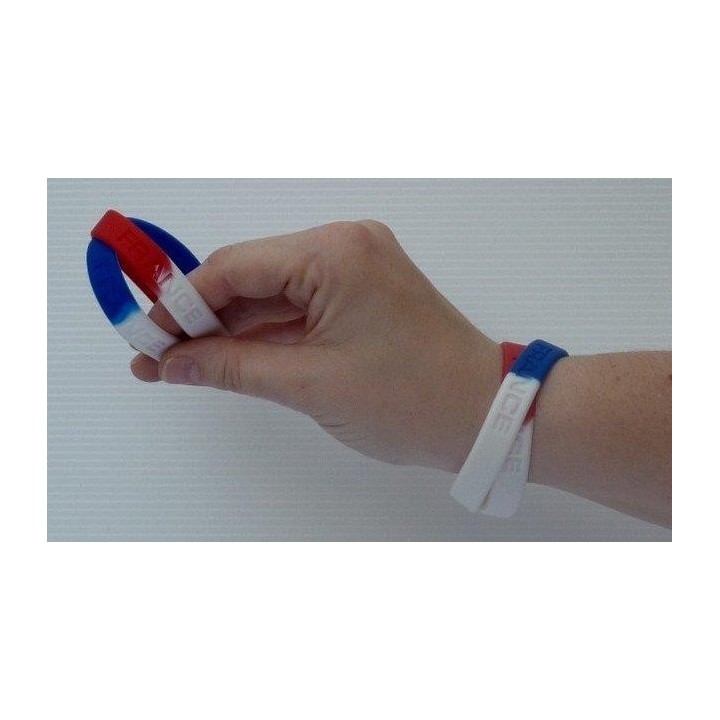 BRACELET SILICONE FRANCE x2