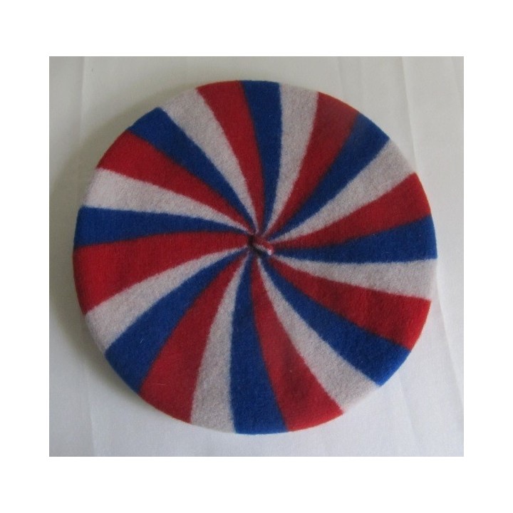 BERET FRANCAIS TRICOLORE