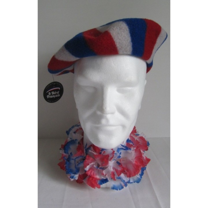 BERET FRANCAIS TRICOLORE