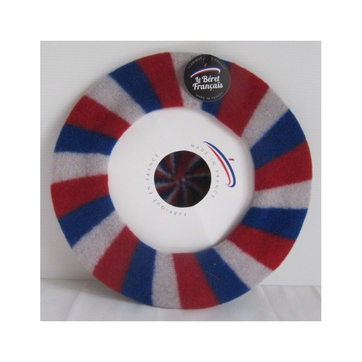 BERET FRANCAIS TRICOLORE