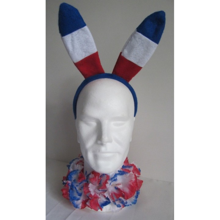 SERRE TETE LAPIN TRICOLORE
