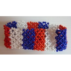 BRACELET TISSE PERLE TRICOLORE