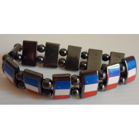 BRACELET HEMATITE TRICOLORE