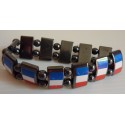 BRACELET HEMATITE TRICOLORE