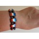 BRACELET HEMATITE TRICOLORE