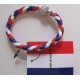 BRACELET CUIR TORSADE TRICOLORE