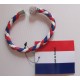 BRACELET CUIR TORSADE TRICOLORE