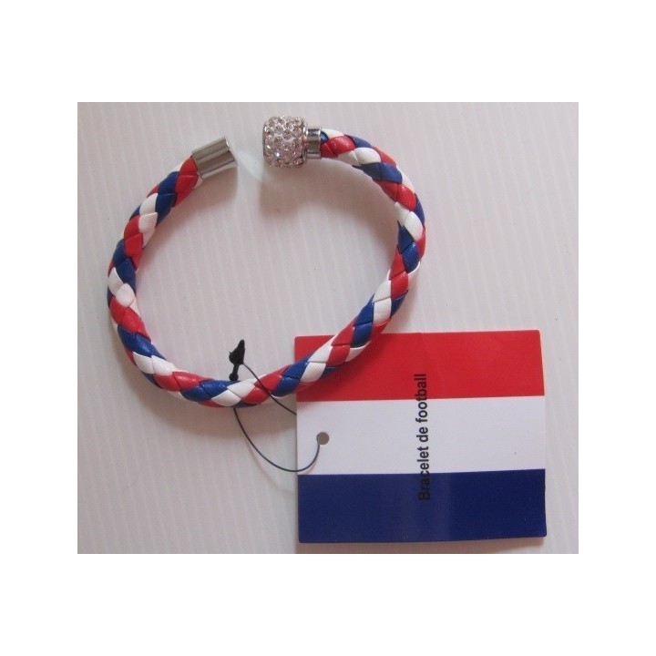 BRACELET CUIR TORSADE TRICOLORE