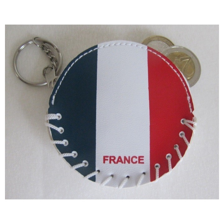 PORTE MONNAIE TRICOLORE FRANCE