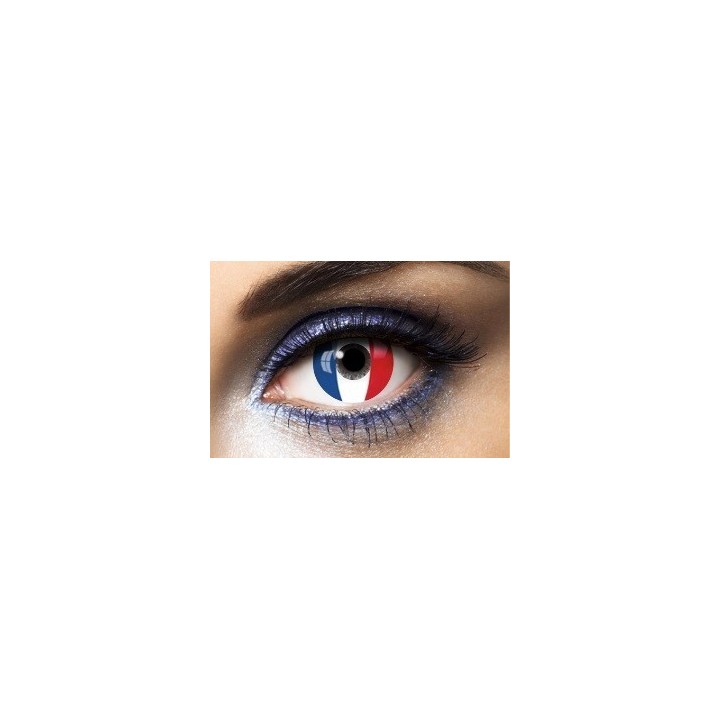LENTILLES CONTACT DRAPEAU FRANCE