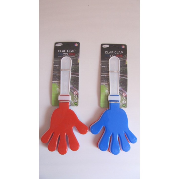 CLAQUETTE MAIN GEANTE TRICOLORE