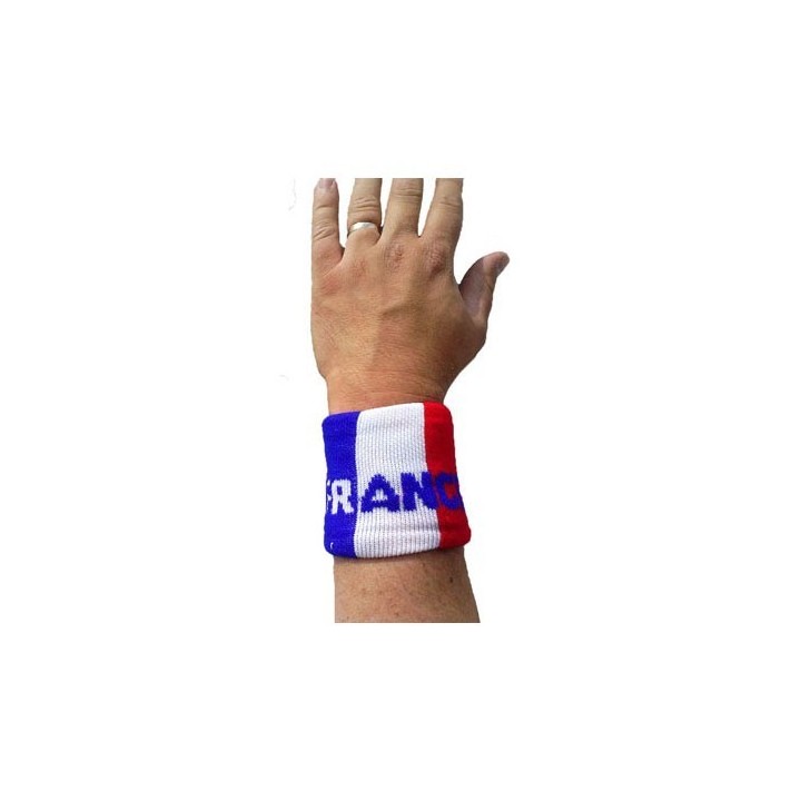 poignet tisse france tricolore
