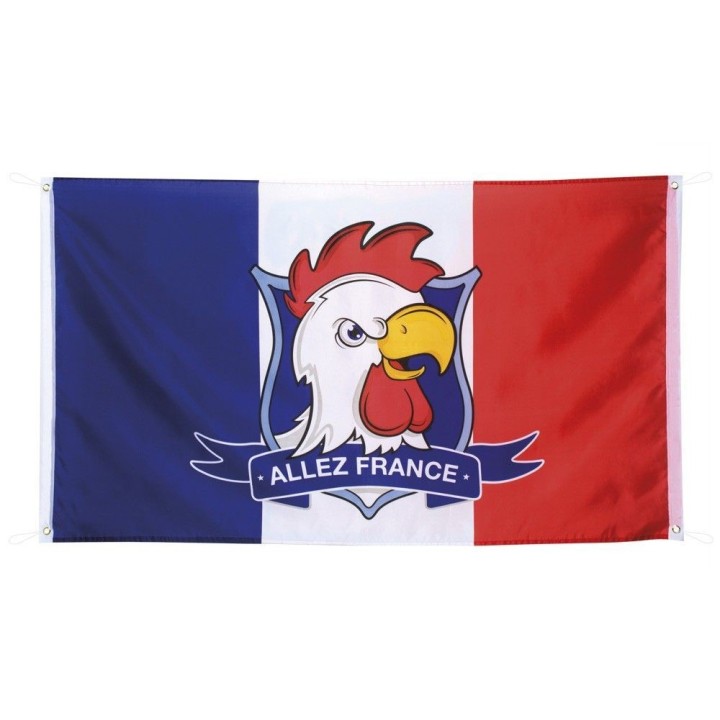 DRAPEAU ALLEZ FRANCE COQ