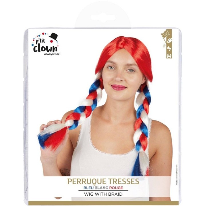 PERRUQUE ROUGE TRESSES BBR