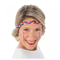 ATTACHES CHEVEUX BLEU BLANC ROUGE