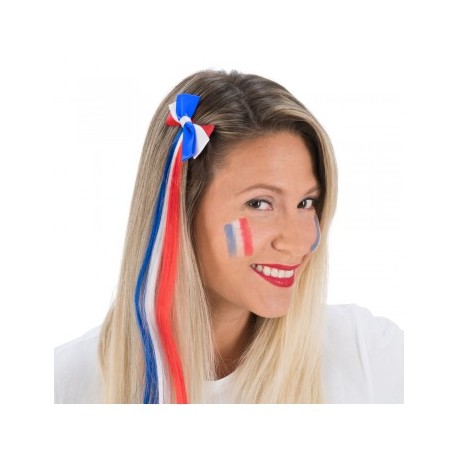 BARRETTE CHEVEUX BLEU BLANC ROUGE