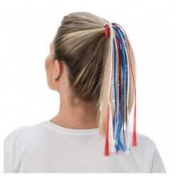 ATTACHES CHEVEUX BLEU BLANC ROUGE