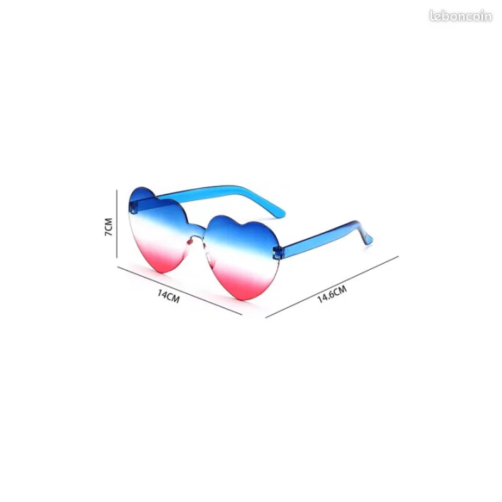 LUNETTES COEUR Bleu Blanc Rouge