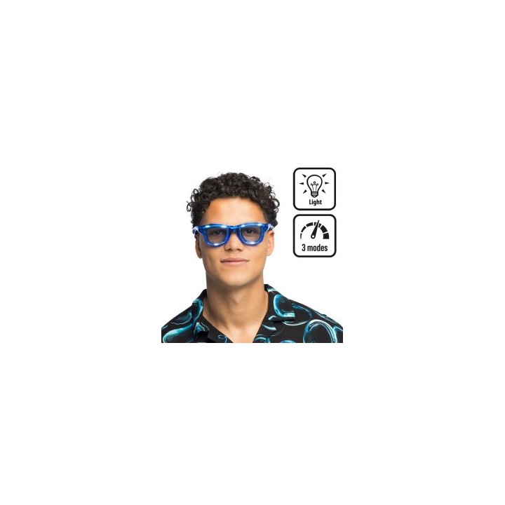 LUNETTES PARTY BLUE avec LED