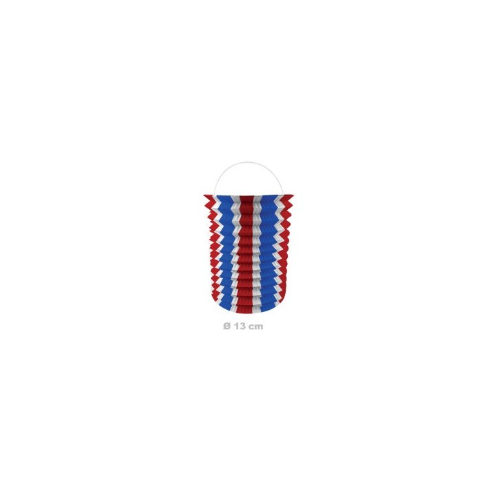 Lampion bougie tricolore