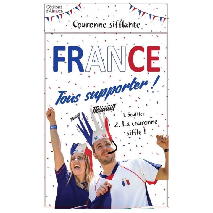 Chapeau gonflable sifflant supporter Euro 2024