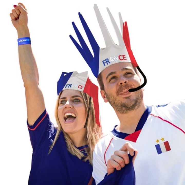Chapeau gonflable sifflant supporter Euro 2024