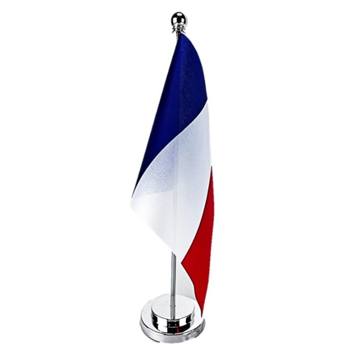 DRAPEAU FRANCE de TABLE avec support