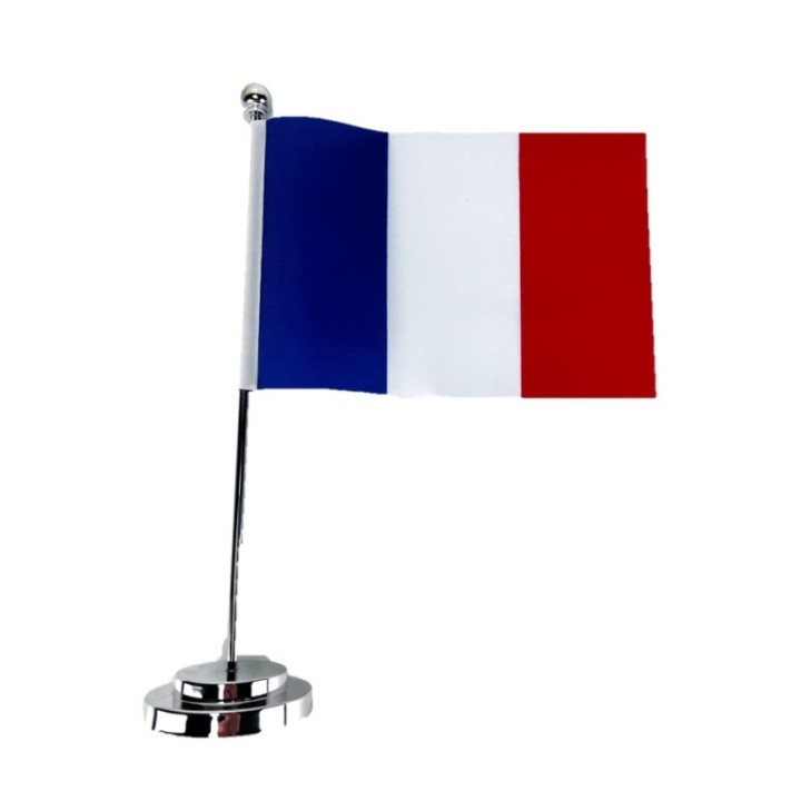 DRAPEAU FRANCE de TABLE avec support