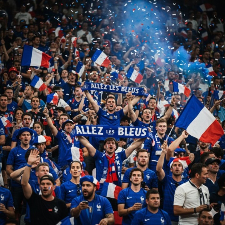 drapeau france supporter tricolore pavillon étendart pour supporter