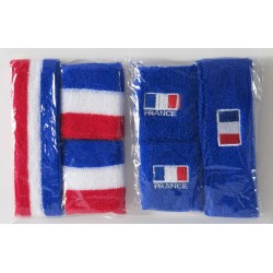 LOT EPONGE BLEU avec drapeau FRANCE