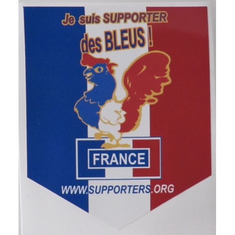 AUTOCOLLANT SUPPORTER DES BLEUS