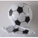 Ballon gonflable foot noir et blanc