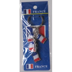 PORTE CLEFS MULTI DRAPEAUX FRANCE