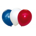 50 BALLONS BAUDRUCHES TRICOLORES
