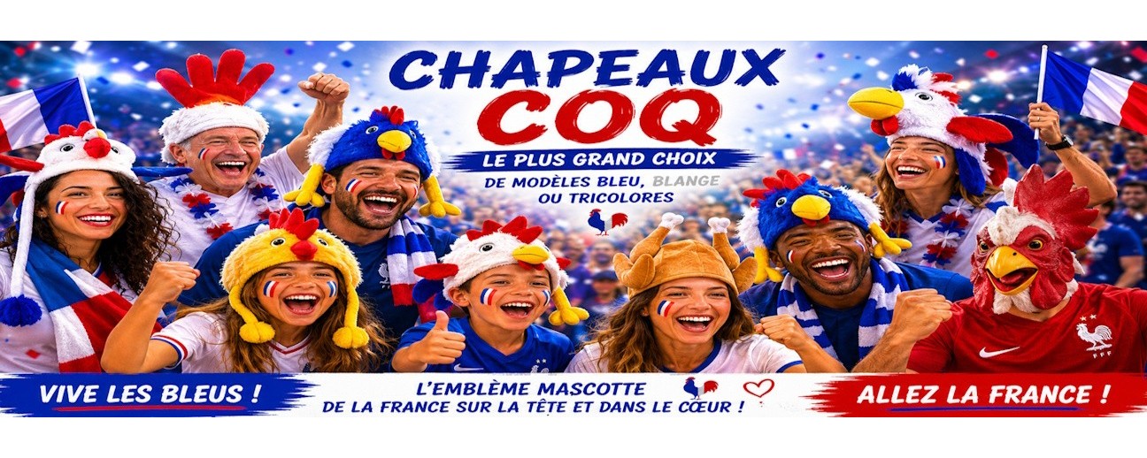 Chapeau coq France crete cocorico poulet
