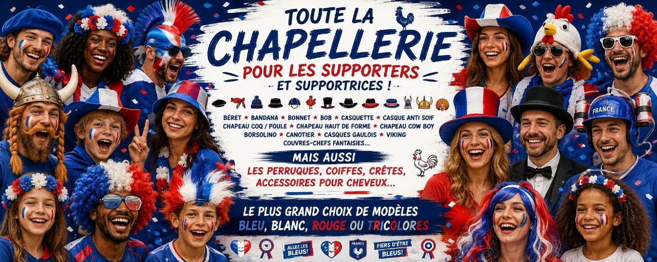Chapeau supporter beret casquette France