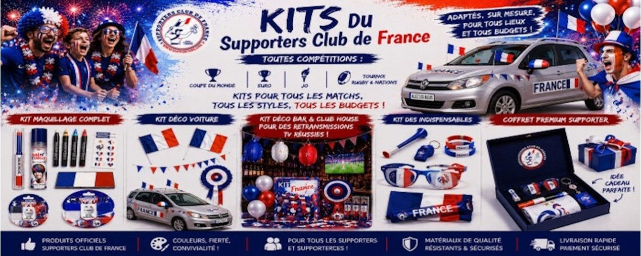 Kit supporter Coupe du Monde 2026
